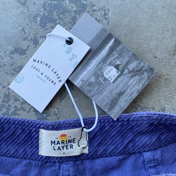 NWT *Marine Layer corduroy shorts Size 2 - Picture 4 of 4